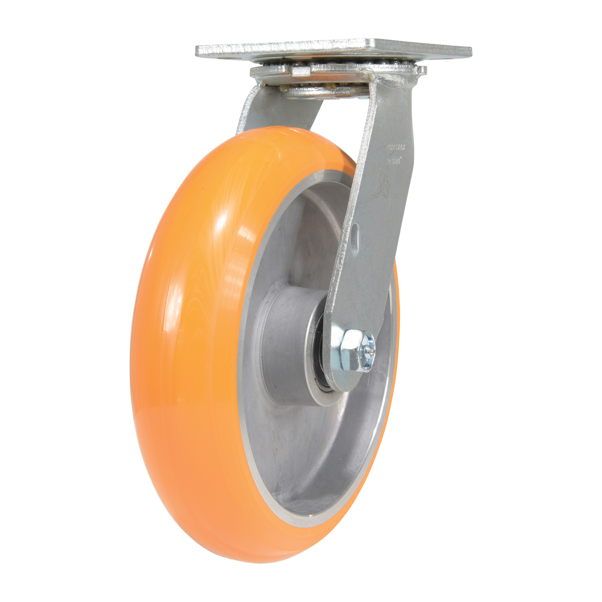 Vestil Poly Swivel Caster - 8in. x 2in., 1250-Lb. Capacity, Polyurethane on Aluminum, Model# CST-F34-8X2SI-S